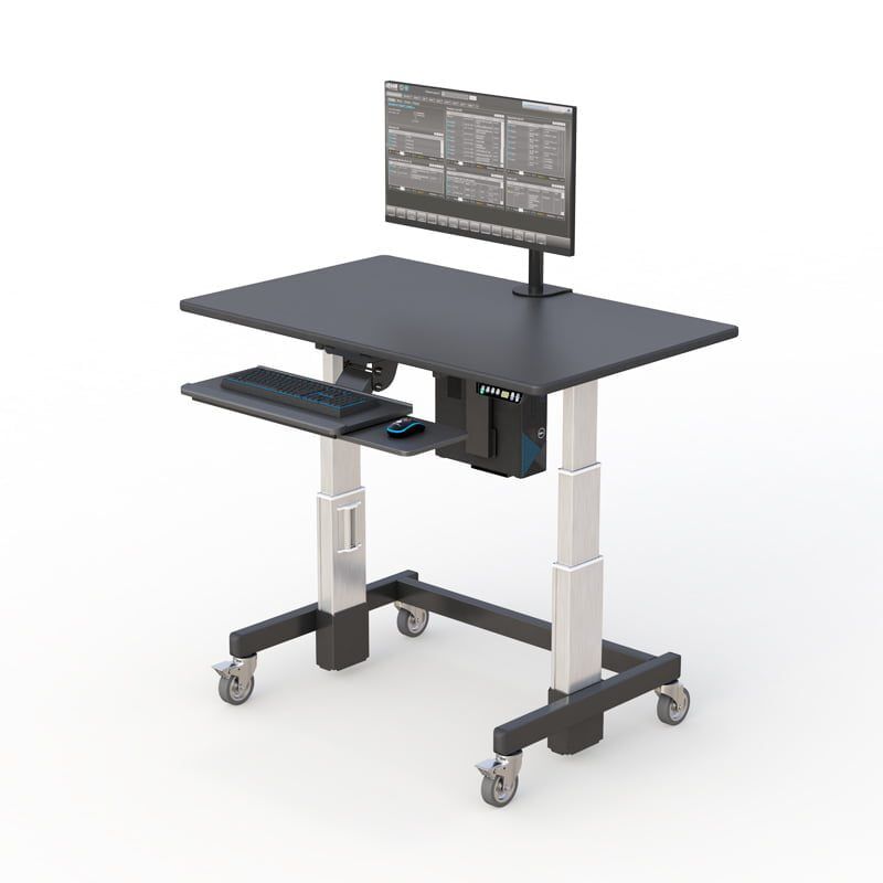 AFC Adjustable Ergonomic Computer Desk 2 Single tier Small desk by AFC. A compact desk perfect for small spaces. Simple yet functional design.