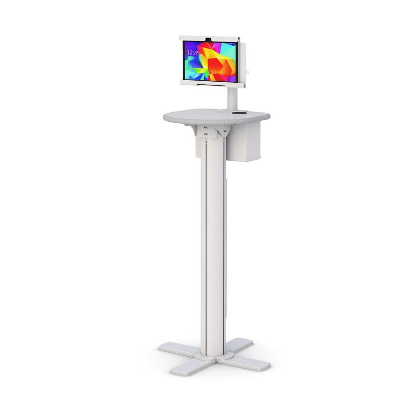 AFC Medical Furniture: Floor Stand for iPad Tablet Holder - Stable and Adjustable Design for Optimal Digital Experience 2 AFC Floor-Mounted CPU Stand for efficient setups.
