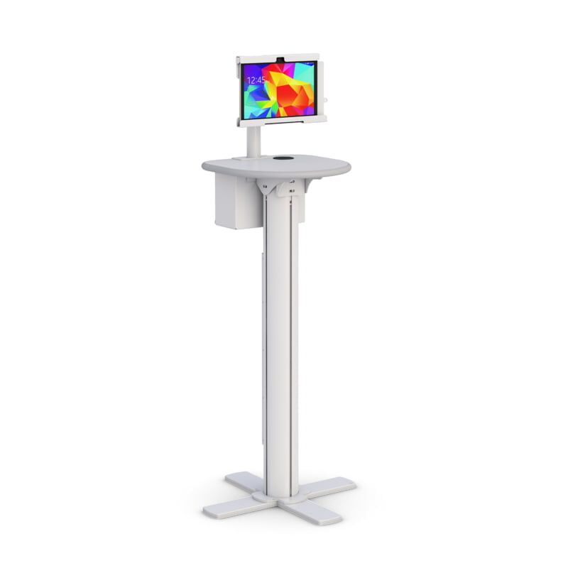 AFC Medical Furniture: Floor Stand for iPad Tablet Holder - Stable and Adjustable Design for Optimal Digital Experience 3 AFC Computer Tower Holder Stand for secure placement.