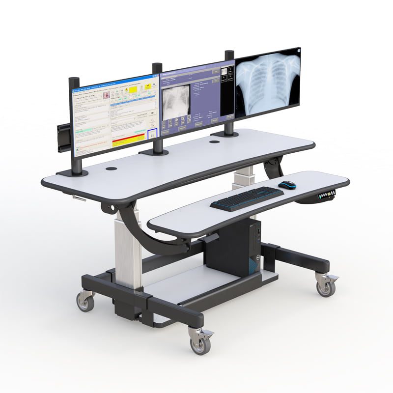 AFC Stand Up Workstation Desk 3 Adjustable ergonomic desk designed for comfort and productivity.