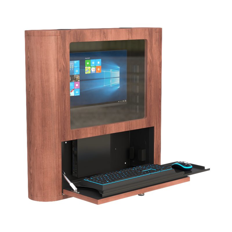 Durable Wall Mounted Computer Station Cabinet for Medical Settings by AFC 2 Durable Wall Mounted Computer Station Cabinet for Medical Settings by AFC - Image 2