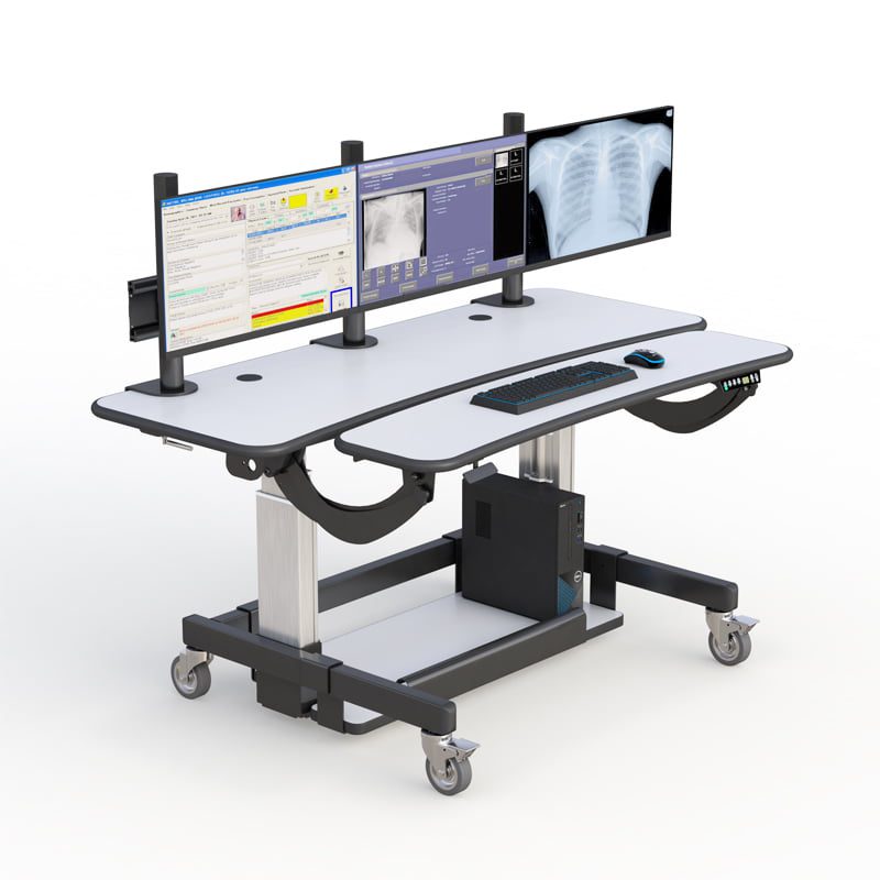 AFC Stand Up Workstation Desk 4 Sit-stand lift desk with smooth height control for flexible workspaces.
