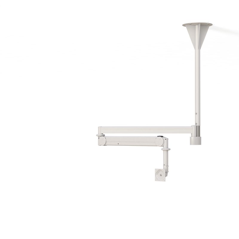 AFC's LCD Monitor Ceiling Mount: Ergonomic and Efficient 4 Installed in room setting with LCD screen mounted, illustrating ergonomic ceiling attachment.