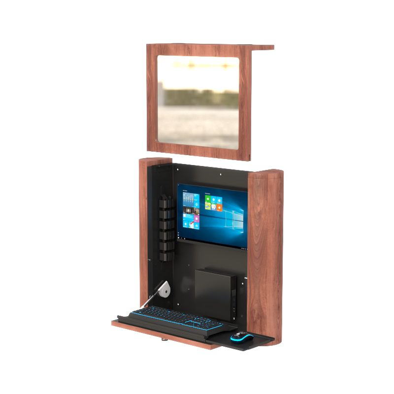 Durable Wall Mounted Computer Station Cabinet for Medical Settings by AFC 4 Durable Wall Mounted Computer Station Cabinet for Medical Settings by AFC - Image 4