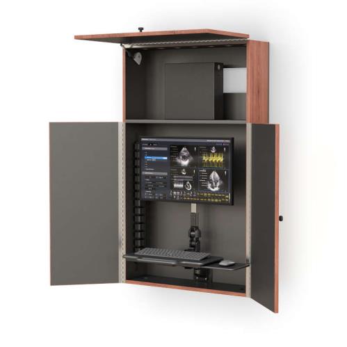 Ergonomic Wall-Mounted Computer Workstation with Height Adjustment by AFC 1 771804 wall mounted computer workstation