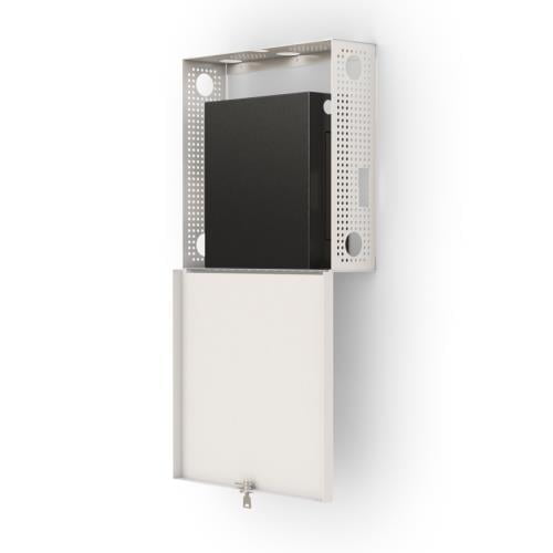 Wall Mount CPU Ventilated Cabinet 2 AFC Freestanding CPU Holder: Provides independent support for the CPU unit while maximizing desk space and organization.