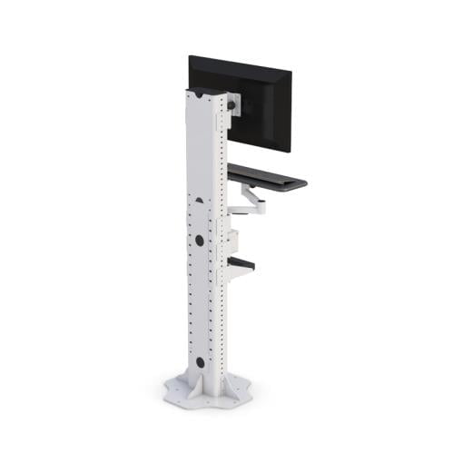 Ergonomic Comfort: AFC's Adjustable Computer Monitor Floor Stand 4 AFC CPU Floor Mount Stand for sturdy support.
