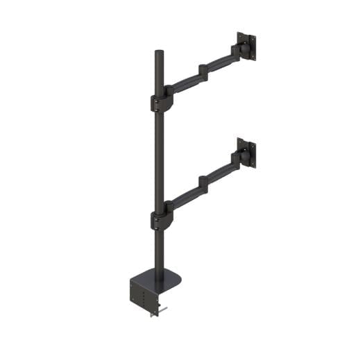 AFC ErgoMount Dual Monitor Mount Arm: Space-Saving Clamp Type Design 4 772181 clamping on dual monitor mount arm stand