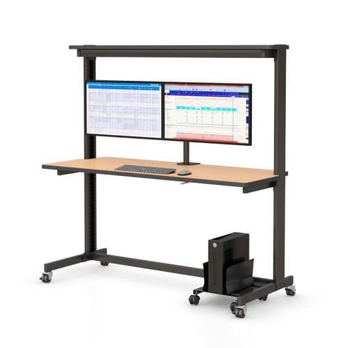 AFC Computer Table with Cabinets: Organize Your Workspace 1 AFC's workbench: a versatile and essential tool for various tasks.