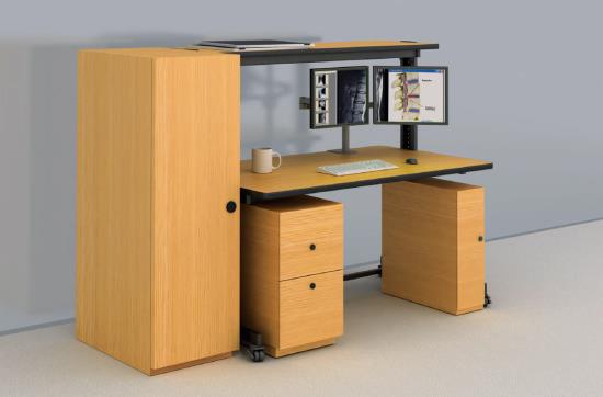 AFC Computer Table with Cabinets: Organize Your Workspace 2 772297 steel frame computer table with cabinets