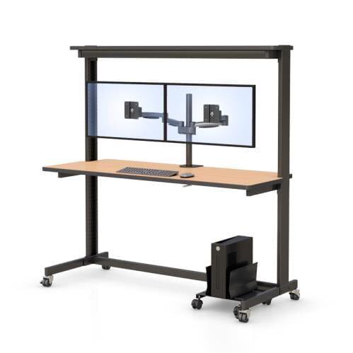 AFC Computer Table with Cabinets: Organize Your Workspace 5 772297 table computer with storage cabinets