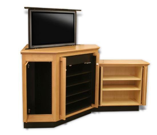 AFC Retractable TV Lift Corner Cabinet: Conceal and Reveal in Style 5 772360 hidden tv cabinet