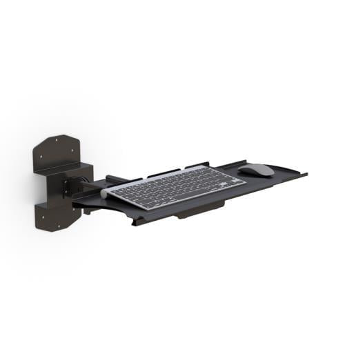 Wall Track Retractable Keyboard Holder with Mouse Tray 3 772457 keyboard arm wall mount folded