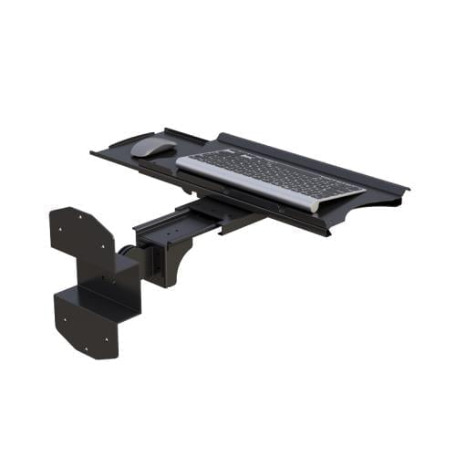Wall Track Retractable Keyboard Holder with Mouse Tray 4 772457 keyboard arm wall mount on track