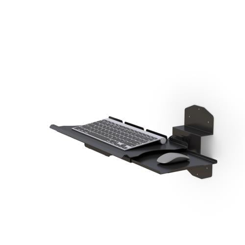 Wall Track Retractable Keyboard Holder with Mouse Tray 2 772457 keyboard arm wall mount with no accessories
