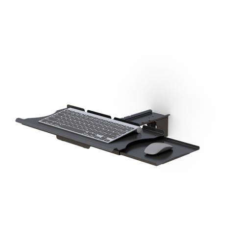 Wall Mount Track Keyboard Tray with Sliding Mouse Holder 1 772465 wall mount keyboard tray with sliding mouse holder