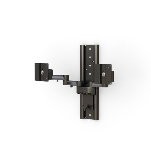 Enhance Productivity with AFC Dual Monitor Arm Wall Mount Track 4 772497 double lcd monitor arm vesa wall mount