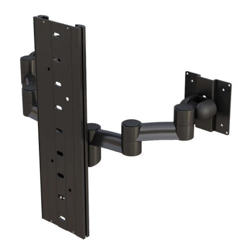 Enhance Productivity with AFC Dual Monitor Arm Wall Mount Track 8 772497 position flush dual monitor display arm