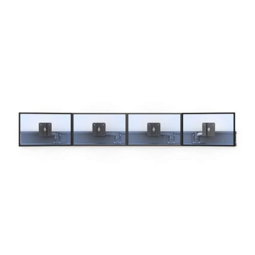 Four Monitor Video Wall Mount 3 772507 wall mounted horizontal four monitor display with arm
