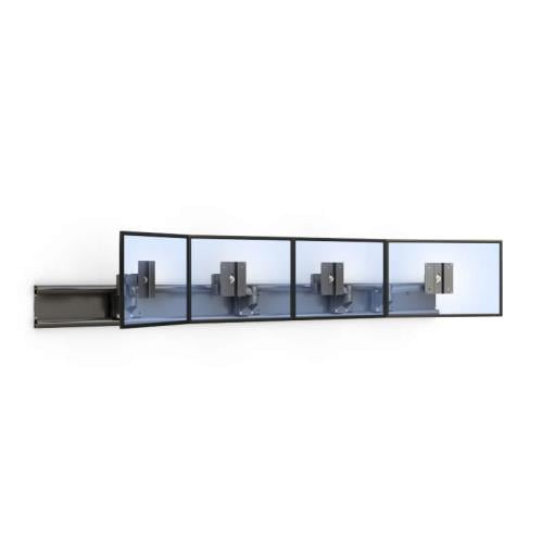 Four Monitor Video Wall Mount 2 772507 wall mounted horizontal four monitor with arm