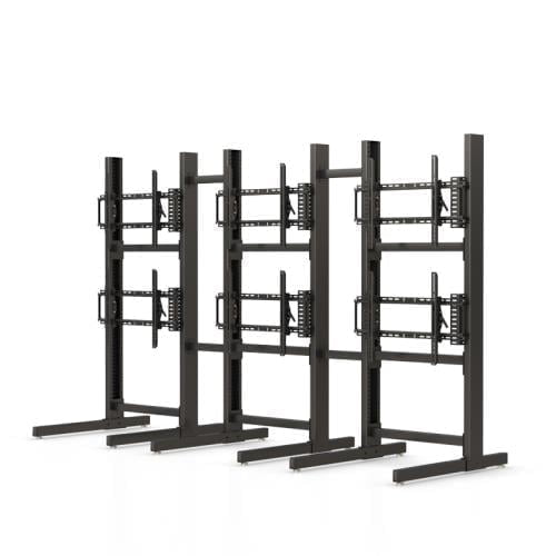 AFC Six Flat Screen Monitor Floor Stand - Streamline Your Workspace 4 772514 multiple flat screen monitor floor stand