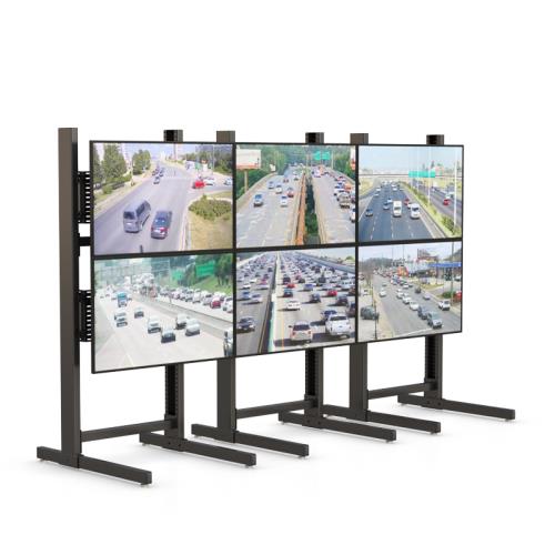 AFC Six Flat Screen Monitor Floor Stand - Streamline Your Workspace 2 772514 multiple monitor floor stand