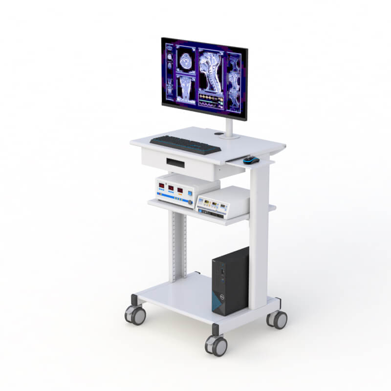 AFC Medical Computer Cart: Convenient and Reliable Computing for Medical Professionals 1 AFC's computer on wheels hospital cart for seamless hospital computing.
