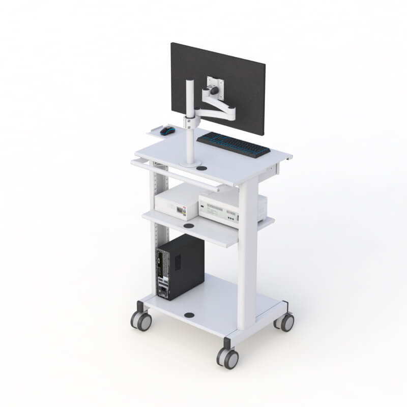 AFC Medical Computer Cart: Convenient and Reliable Computing for Medical Professionals 4 AFC's laboratory cart designed for optimal lab functionality.