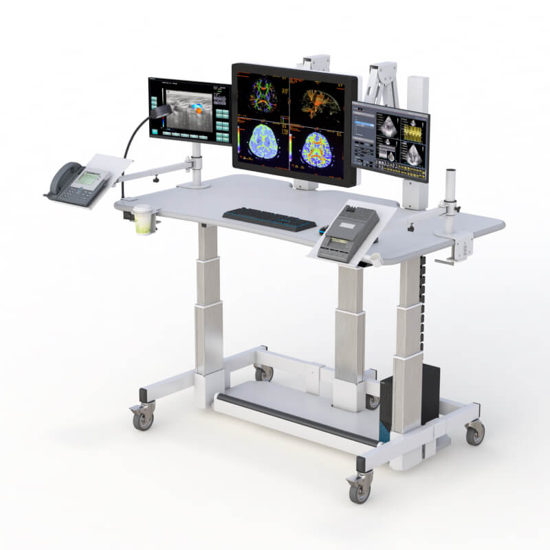 Experience Elevated Productivity: AFC's Adjustable Uplift Sit to Stand Desk 1 AFC's height-altering computer desk for customizable work settings.