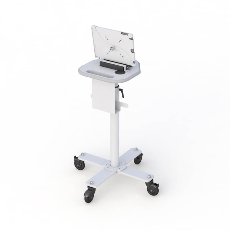 AFC Medical Furniture: Mobile Tablet Stand on Wheels 4 Ergonomic Height Adjustable Mobile Tablet Stand on Wheels