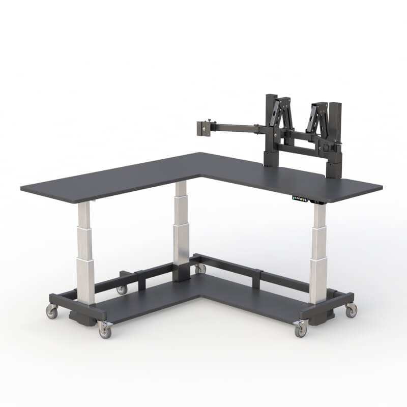 AFC Cardiology Room L-shaped Corner Desk and Oncology :Optimize Workspace Efficiency 6 Radiology Reading Room Solution