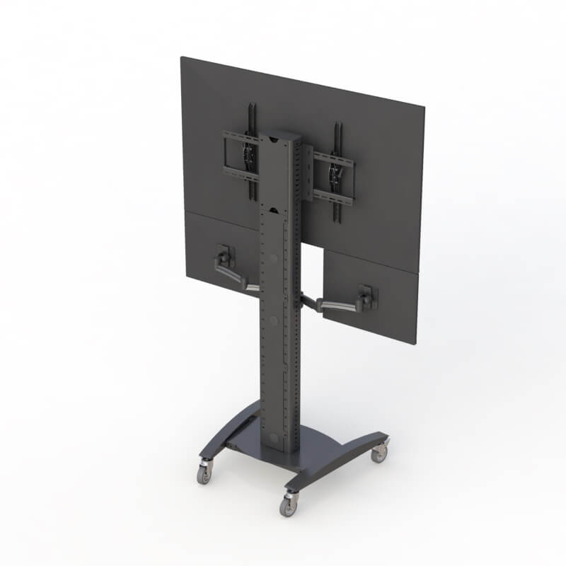 AFC's Rolling TV Computer Cart and Stand - The Perfect Solution for Versatile Display and Computing Needs in Medical Settings 3 TV Floor Stand