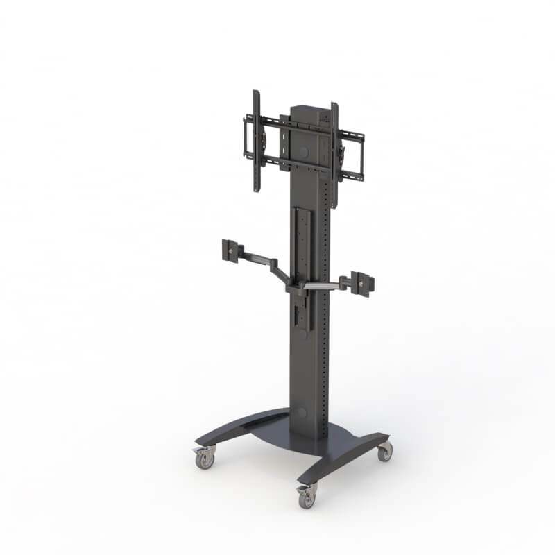 AFC's Rolling TV Computer Cart and Stand - The Perfect Solution for Versatile Display and Computing Needs in Medical Settings 4 TV Floor Stand