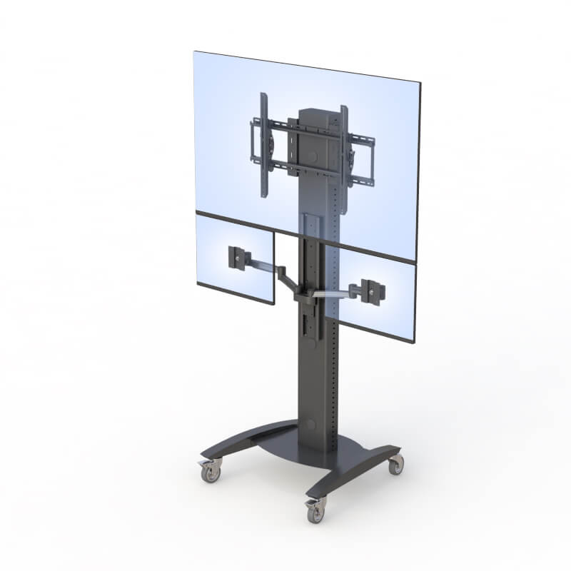 AFC's Rolling TV Computer Cart and Stand - The Perfect Solution for Versatile Display and Computing Needs in Medical Settings 5 TV Floor Stand