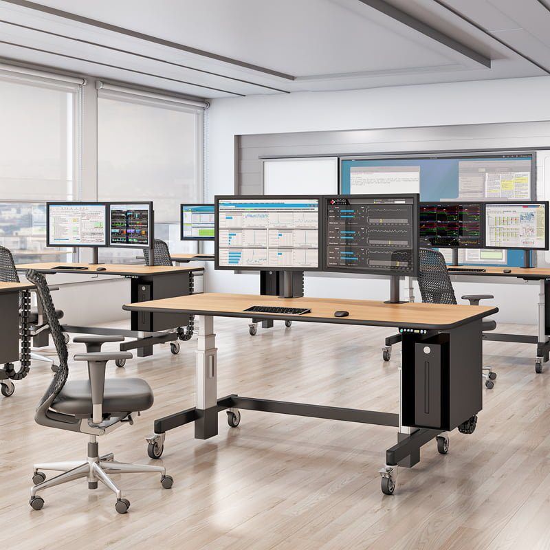 Elevate Your Productivity and Comfort with Adjustable Standing Desk 7 adjustable training room computer standing desk