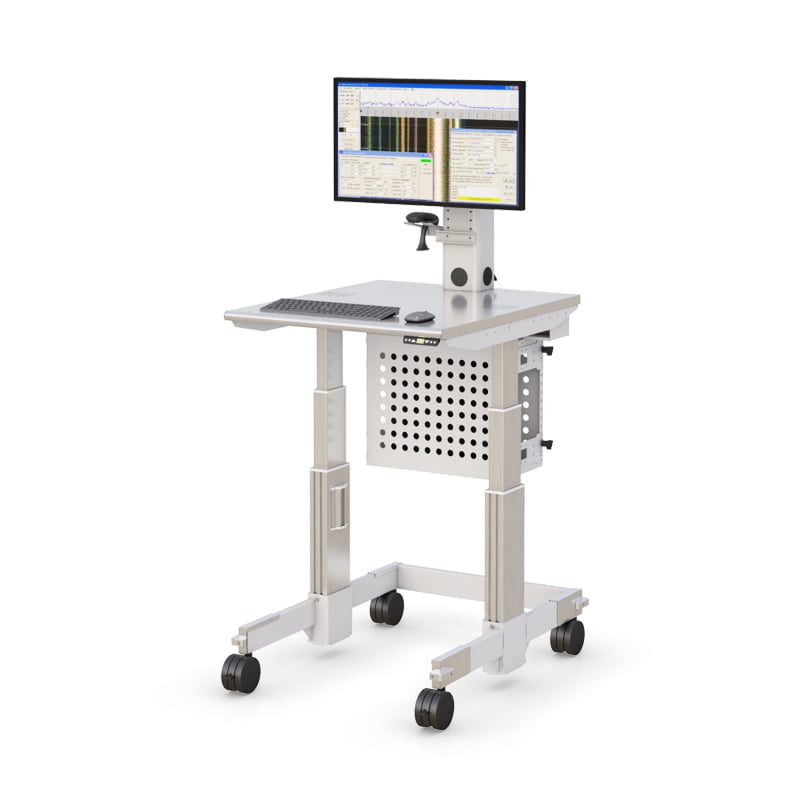 Cleanroom Computer Workstation Cart on Wheels - AFC Medical Furniture 1 Cleanroom computer carts by AFC: mobile workstations designed for use in cleanroom environments.