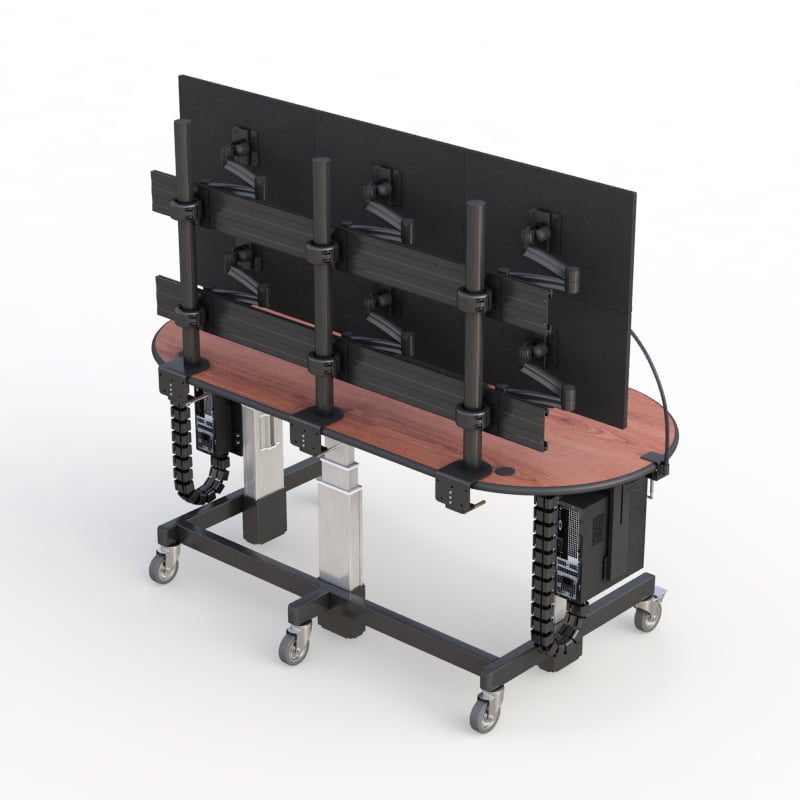 Mobile Adjustable Standing Desk Cart for Maximum Flexibility by AFC 5 AFC's online healthcare consultation desk for convenient medical advice and assistance.