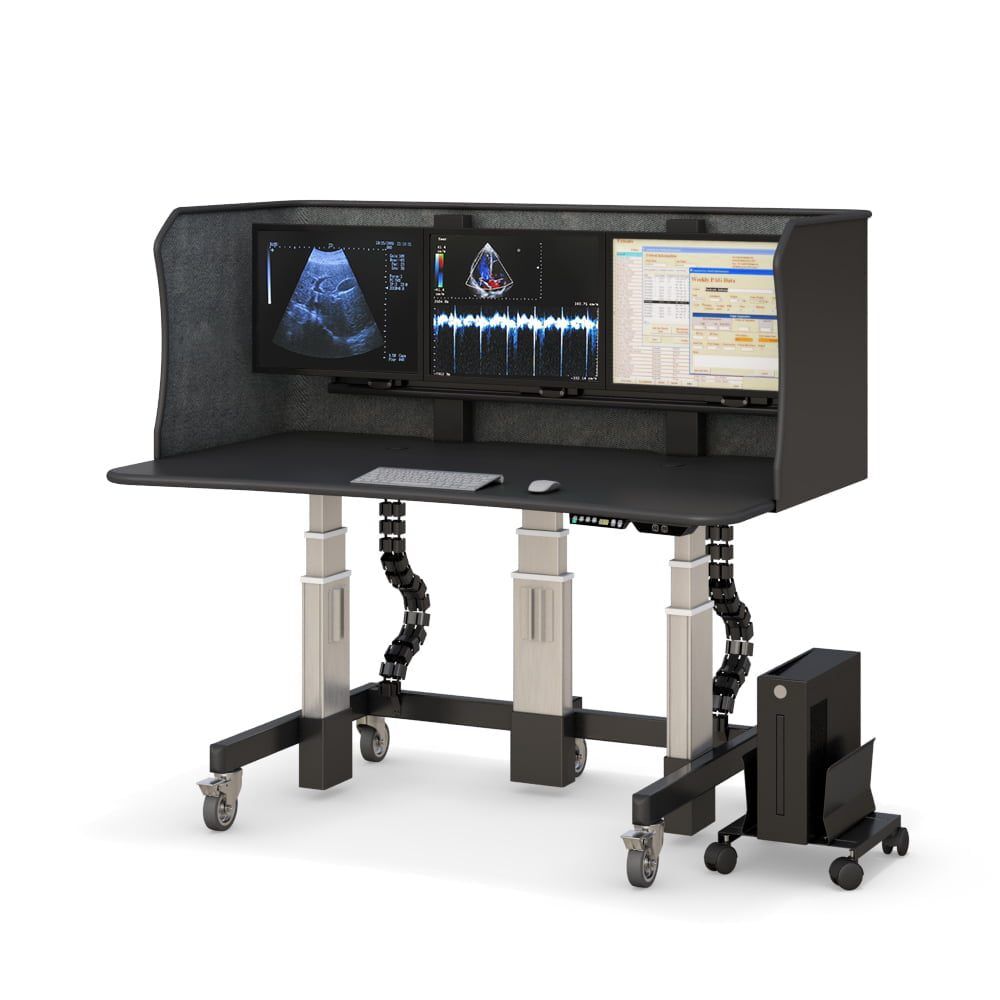 Enhance Productivity and Wellness with AFC Cardiology and Oncology Standing Workstation Desk: Customizable Ergonomics 2 AFC cardiology office furniture is designed for efficient and comfortable cardiology workstations.