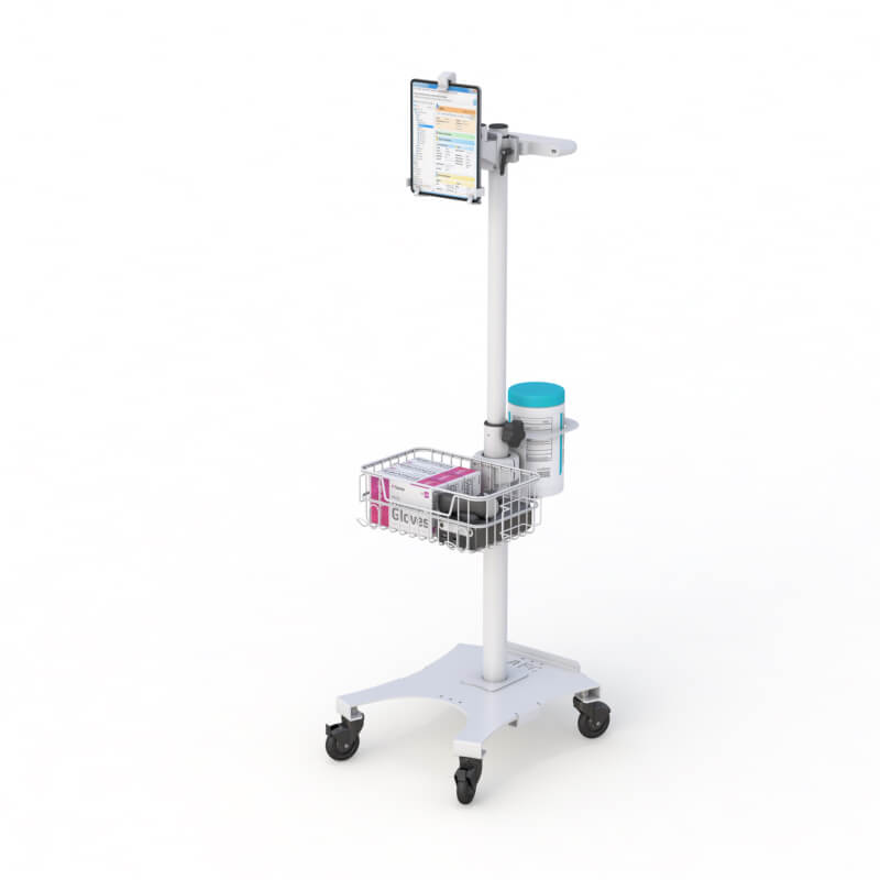 Mobile Tablet Cart from AFC - computer mobility lightweight cart 1 AFC mobile tablet medical carts for efficient healthcare management.