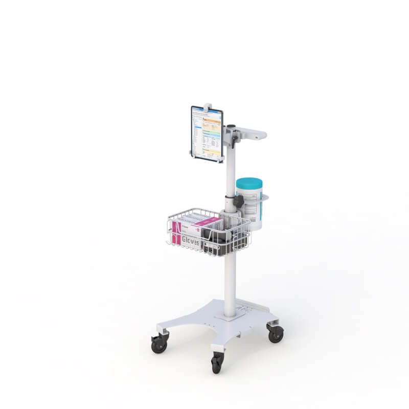 Mobile Tablet Cart from AFC - computer mobility lightweight cart 2 Medical Mobile Tablet Cart