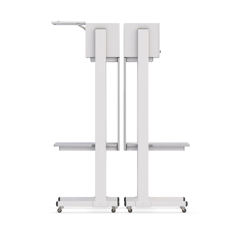 Smart Rack Single-User Station with Privacy Panel and Top Flipper Cabinet 4 AFC's LAN furniture designed for optimal network equipment organization.
