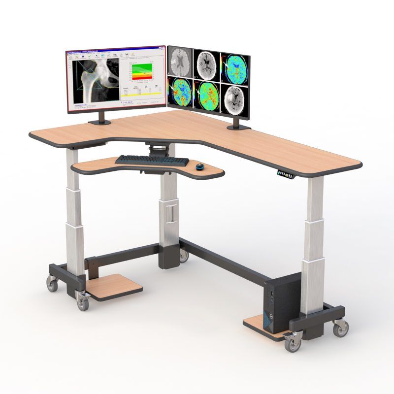 Work Smarter and Healthier with AFC's L Shaped Standing Desk 1 AFC's Traditional desk: a single-tier desk with a classic design. Perfect for a traditional office setup.