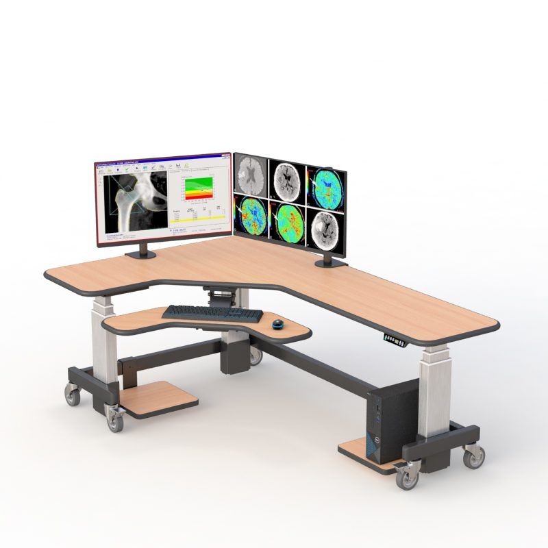 Work Smarter and Healthier with AFC's L Shaped Standing Desk 2 AFC's single tier Executive workstation - perfect for any office space.