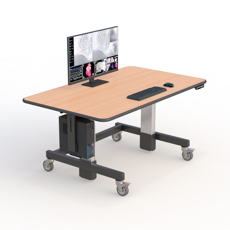 AFC Sit Stand Computer Desk 3 Height-adjustable stand-up desk designed for comfort and productivity.