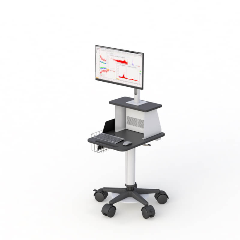 Height-Adjustable POC Cart with Monitor Arm Extension & Equipment Stoppers 2 772993 Height Adjustable POC Cart 02