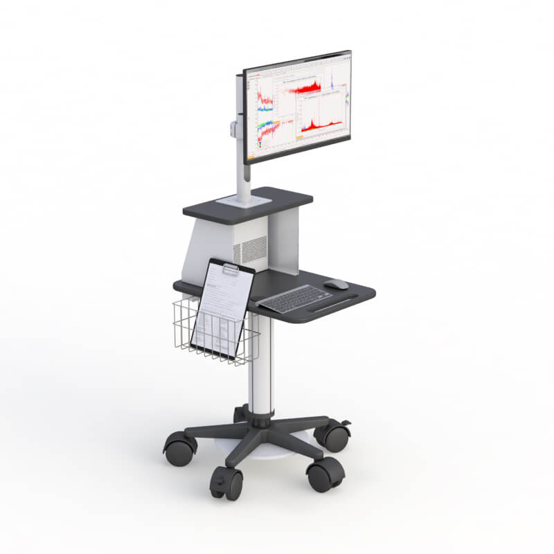 Height-Adjustable POC Cart with Monitor Arm Extension & Equipment Stoppers 3 772993 Height Adjustable POC Cart 03