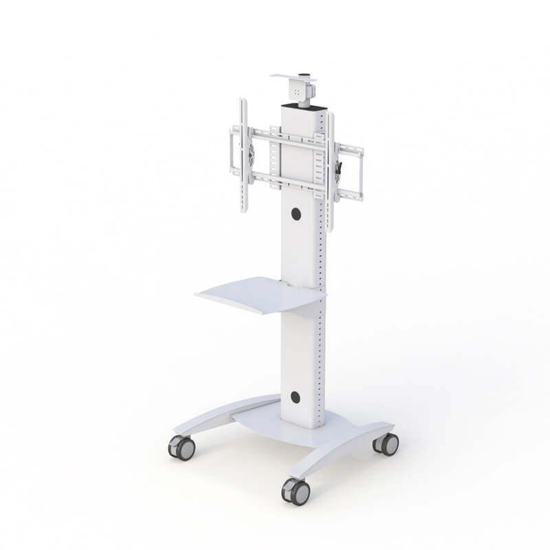 Logitech Rally Bar Mini Mounting Solution – Ergonomic Video Conferencing Cart 4 Mobile Cart with Adjustable Bracket for Logitech Rally Bar Mini