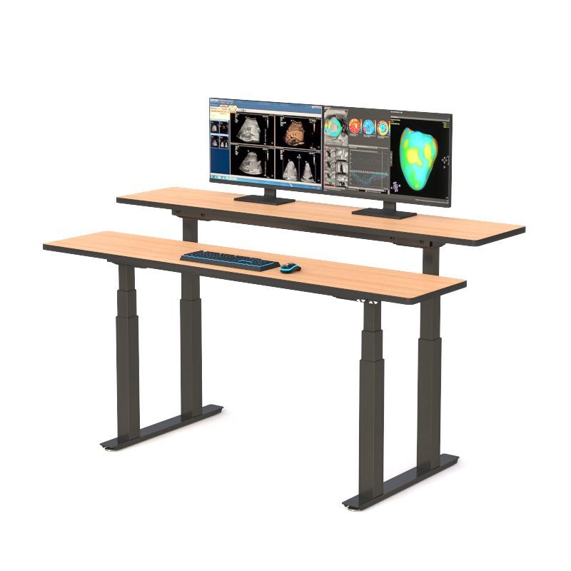 Dual Tier Height Adjustable Standing Table 1 Dual Tier Height Adjustable Standing Table